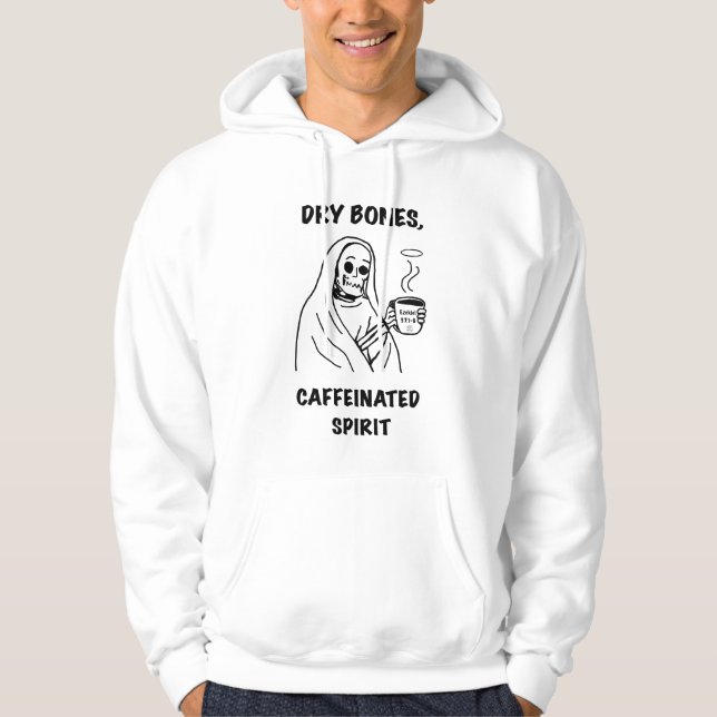 Sudadera Huesos Secos, Espíritu Cafeinado (Anverso)
