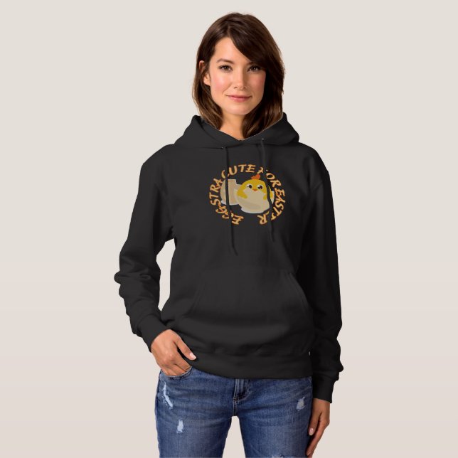 Sudadera HUEVA CUTE PARA EL regalo de chick de Pascua (Anverso completo)
