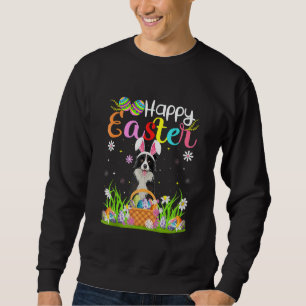 Sudadera Huevo Caza Bunny Border Collie Dog Feliz Pascua