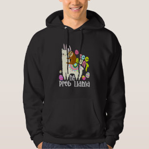 Sudadera Huevo caza No Prob Llama Bunny Sloth montando Llam