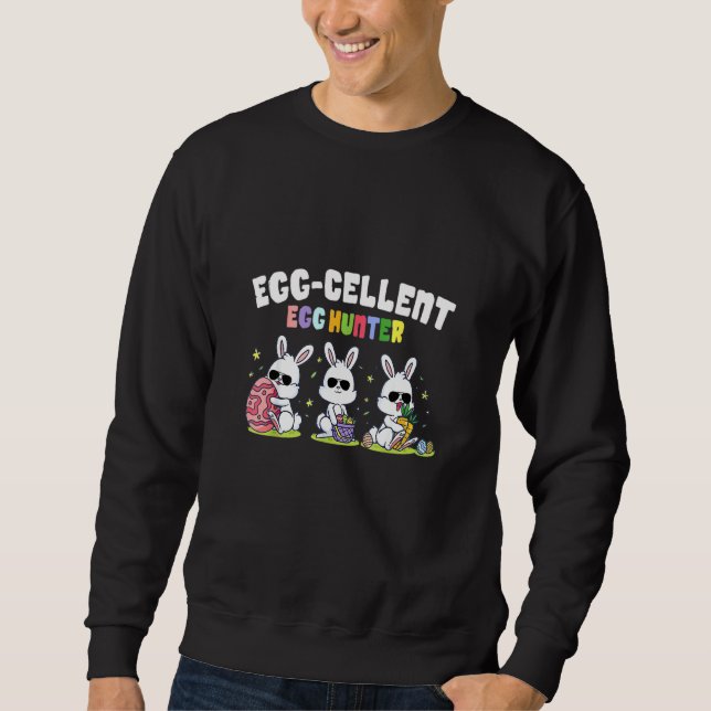 Sudadera Huevo Cellent Egter Hunter Easter Bunny Basket Squ (Anverso)