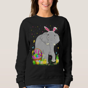 Sudadera Huevo de conejo de Pascua Caza de Elefante de la I
