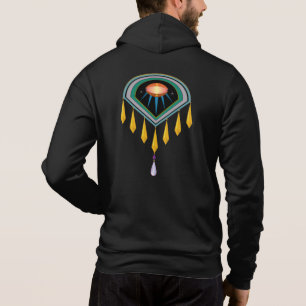 Sudadera Huevo de decázar espacio Unisex Zip Hoodie