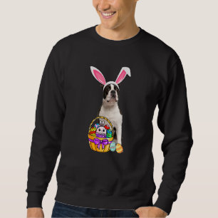 Sudadera Huevo de Pascua Boston Terrier Pascua
