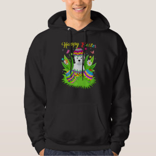 Sudadera Huevo de Pascua de Pascua de Floral de Perro Occid