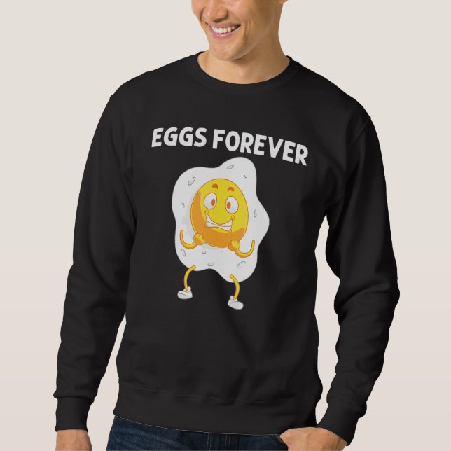 Sudadera Huevo Guay Para Hombres Mujeres Fried Baked Proteí (Anverso)