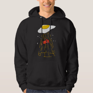 Sudadera Huevos que secuestran Bacon Ufo Alien Desayuno Ali