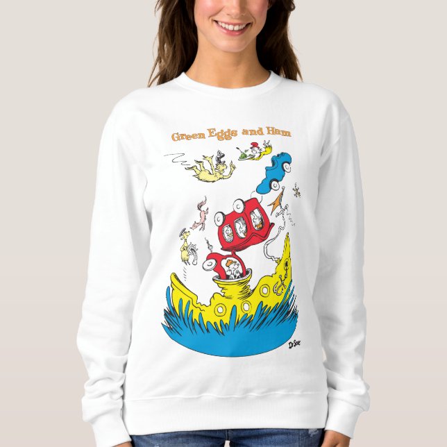 Sudadera Huevos verdes y jamón | No Me Gustan En Ninguna Pa (Anverso)