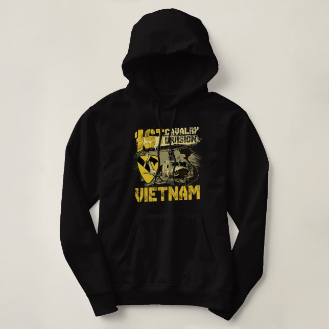 Sudadera Huey Helicopter Primera División de Caballería Vie (Diseño del anverso)