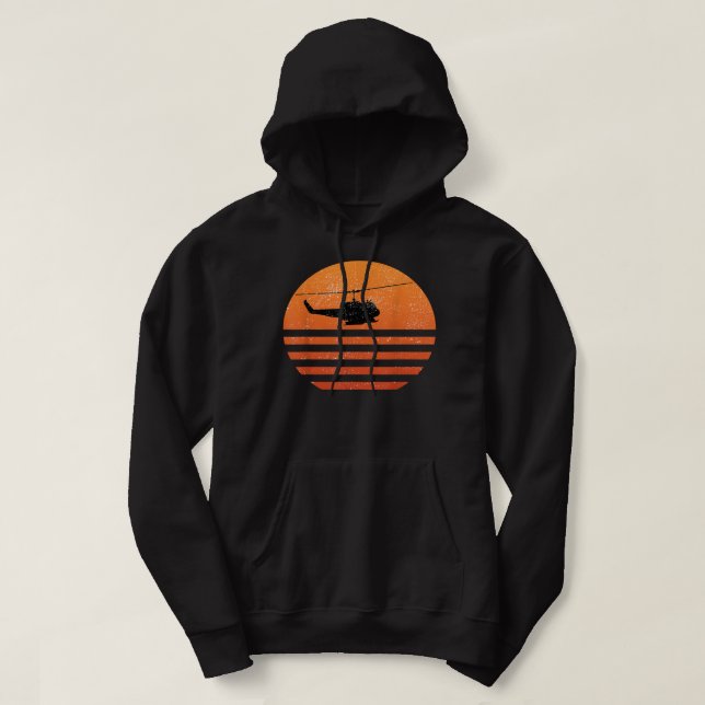 Sudadera Huey Helicopter UH-1 Vietnam, Vetera (Diseño del anverso)