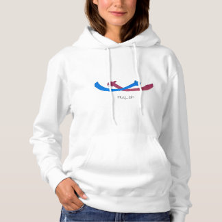 Sudadera Hug…ish Graphic Hoodie – Playful hugging arms