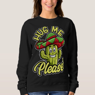 Sudadera Hug Me Please Gardener Cute Plant Cactus Cacti 4