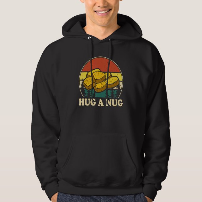 Sudadera Hug Nug Nugget de Pollo Pollo Frito   Niños Niñas  (Anverso)