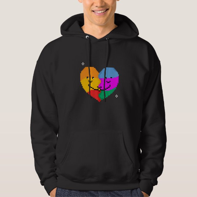 Sudadera Hugging Heart Lgbtq Gay Rights Proud Pride Rainbow (Anverso)