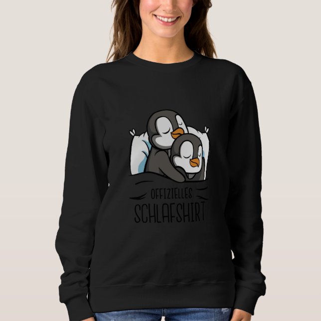 Sudadera Hugging sleepy penguins cute couple (Anverso)
