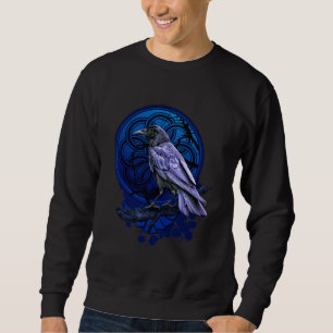 Sudadera Huginn el Cuervo Medianoche Noticias Nórdicas