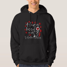 Sudadera Hugs Kisses And Valentine happy Funny Valentines 