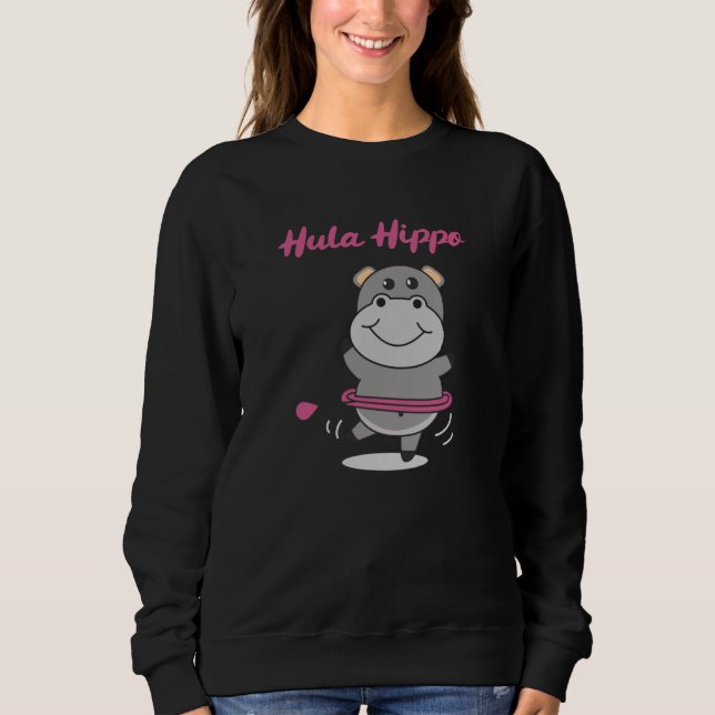 Sudadera Hula Hippo Helsinki Animales Dulces Deportivos (Anverso)