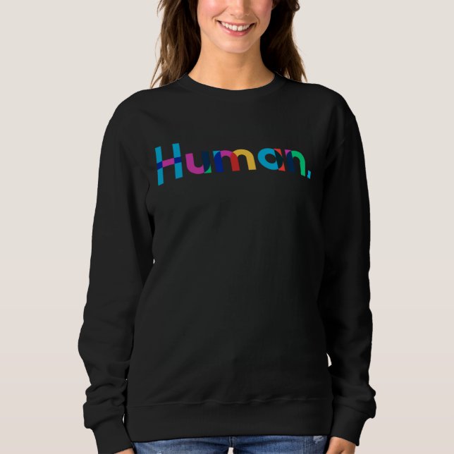 Sudadera HUMAN Gay Pride Month Transgender Rainbow LGBTQ 4 (Anverso)