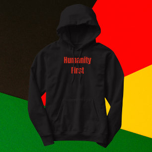 Sudadera Humanidad Primer texto rojo negrita