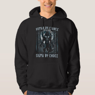 Sudadera Humano por casualidad Sigma por elección Guay Funn