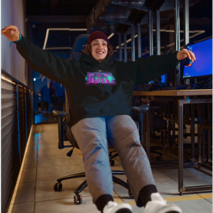 Sudadera Humanoides Robots Sintéticos Neon Ciberpunk