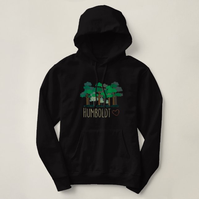 Sudadera Humboldt County California Redwoods Forest Trees (Diseño del anverso)