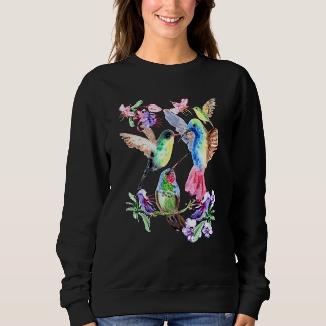Sudadera Hummingbirds Pájaro Cute Hummingbird (Anverso)