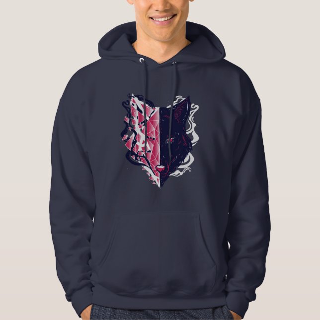 Sudadera Humo de cabeza lobo (Anverso)