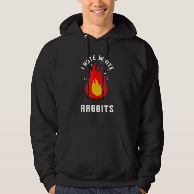 Sudadera Humo Fogata Odio Conejos Blancos Bushcraft Ca (Anverso)