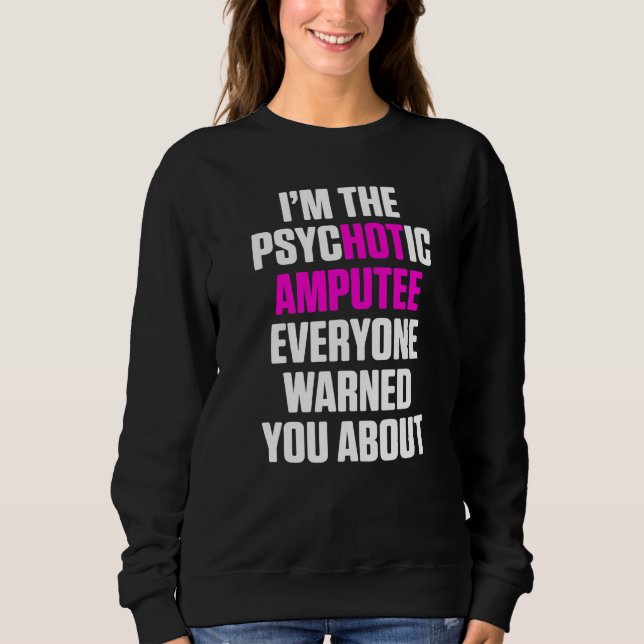 Sudadera Humor amputado Brazo caliente Graciosa Recuperació (Anverso)