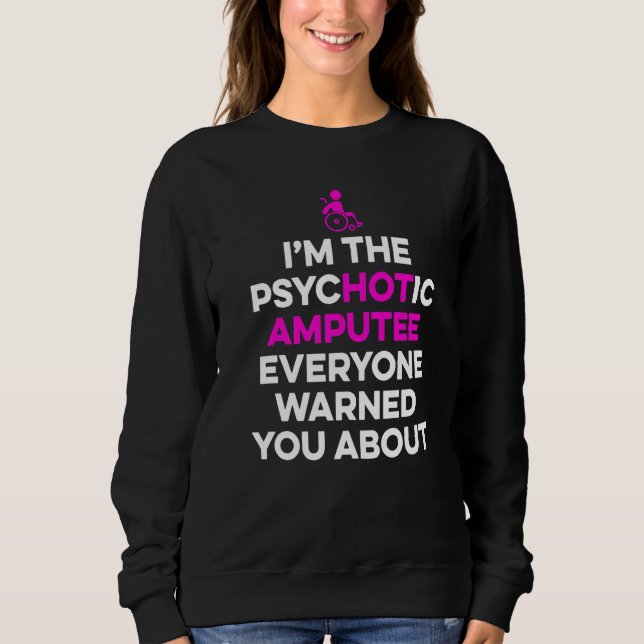 Sudadera Humor amputado Brazo caliente Gracioso Recuperació (Anverso)