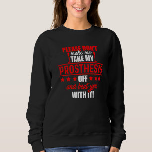 Sudadera Humor amputado golpear brazo leg recuperación dive