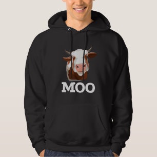 Sudadera Humor animal divertido de la granja Cow Moo