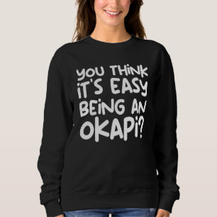Sudadera Humor animal Okapi Bosque cebra Girafa Okapi Anim