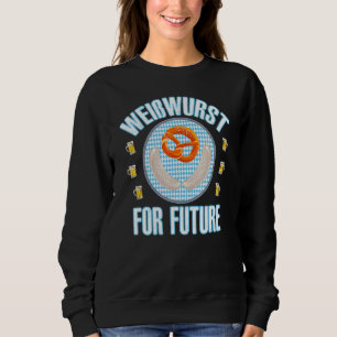 Sudadera Humor bávaro de salchicha blanca