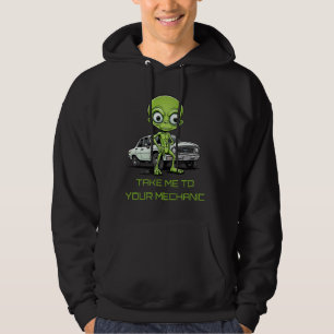 Sudadera Humor De Alien Road Trip Me Lleva A Tu Mem Mecánic
