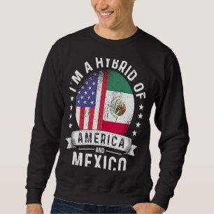 Sudadera Humor de bandera cultivado por patriota mexicano a