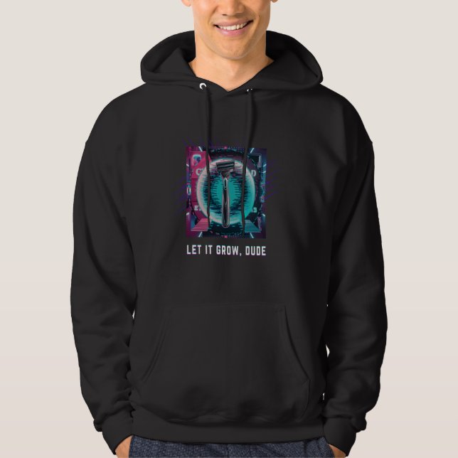Sudadera Humor de barba retro que huele a azor para hombres (Anverso)
