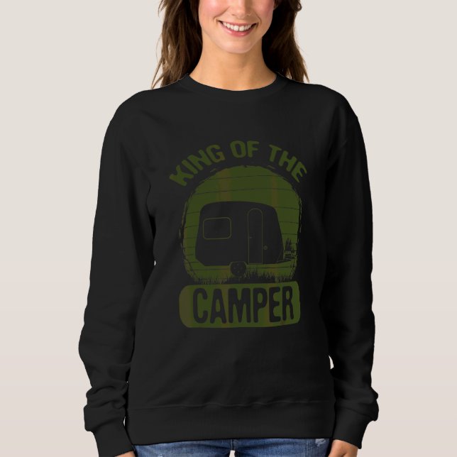 Sudadera Humor De Camping Rey Del Camper (Anverso)