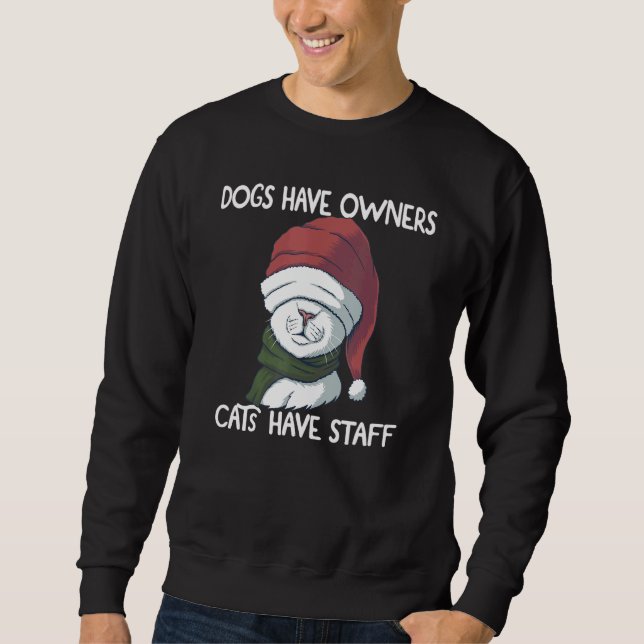Sudadera Humor de Chiste divertidísimo Los perros gatos tie (Anverso)