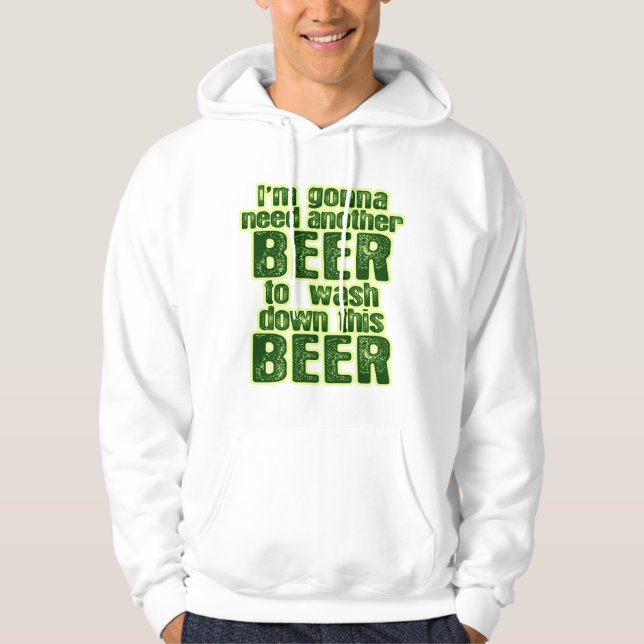 Sudadera Humor de consumición irlandés divertido (Anverso)