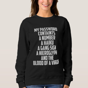 Sudadera Humor De Contraseña De Ciberseguridad Para El Prog