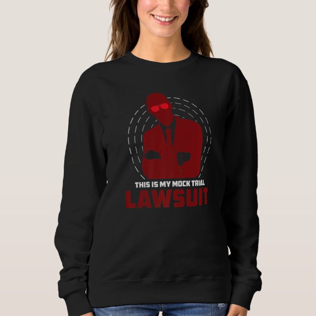 Sudadera Humor De Demanda De Juicio Confundido Para El Futu (Anverso)