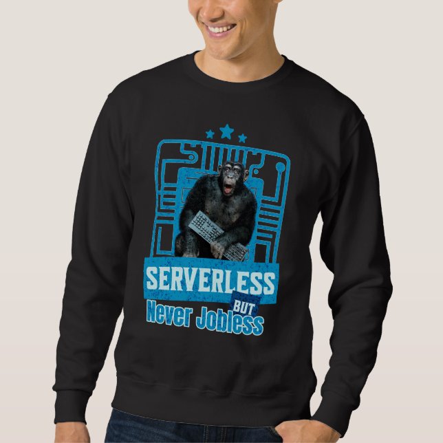 Sudadera Humor de desarrollador de mono divertido sin servi (Anverso)