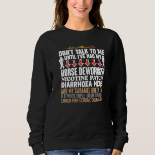 Sudadera Humor de desparasitante para caballos Chiste raro