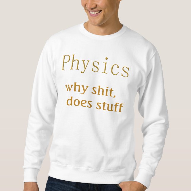 Sudadera humor de física (Anverso)