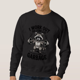 Sudadera Humor De Gimnasio De Racco Que Hago Para Comer Bas