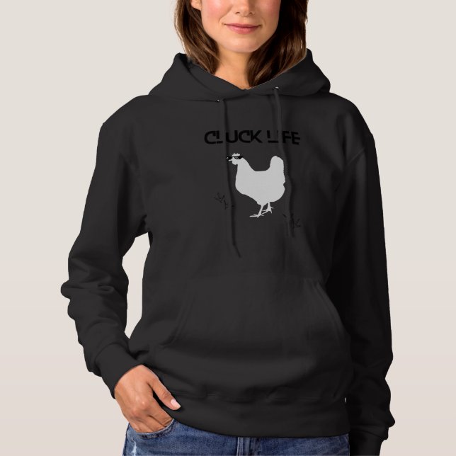 Sudadera Humor de granjero de hobby de pollo gordo (Anverso)