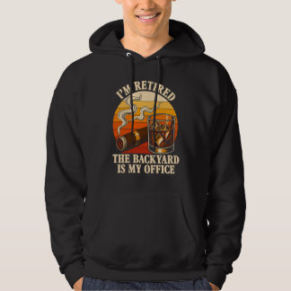 Sudadera Humor de jubilación de whisky y cigarro vintage pa